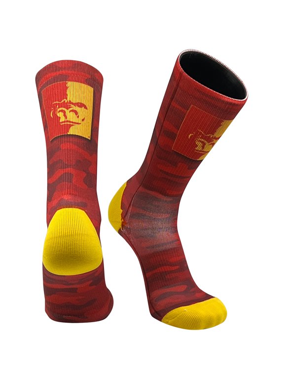 Pittsburg State Gorillas Camo NCAA Licensed Crew Socks (L)