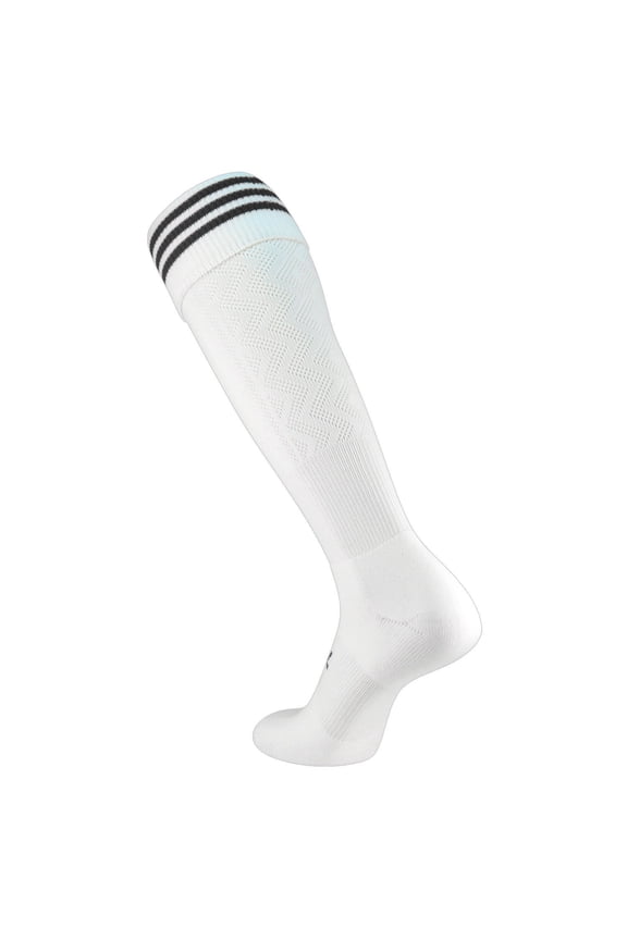 Premier 3-Stripe Soccer Socks - White Black