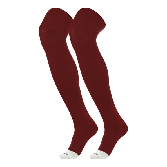 TCK Prosport Performance Fit Over the Knee Baseball & Softball Socks – Maroon, Medium