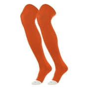 TCK Prosport Baseball Socks Over the Knee (Orange, Medium)