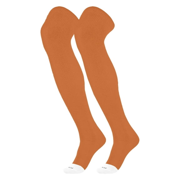 TCK Prosport Performance Fit Over the Knee Baseball & Softball Socks – Texas Orange, Large