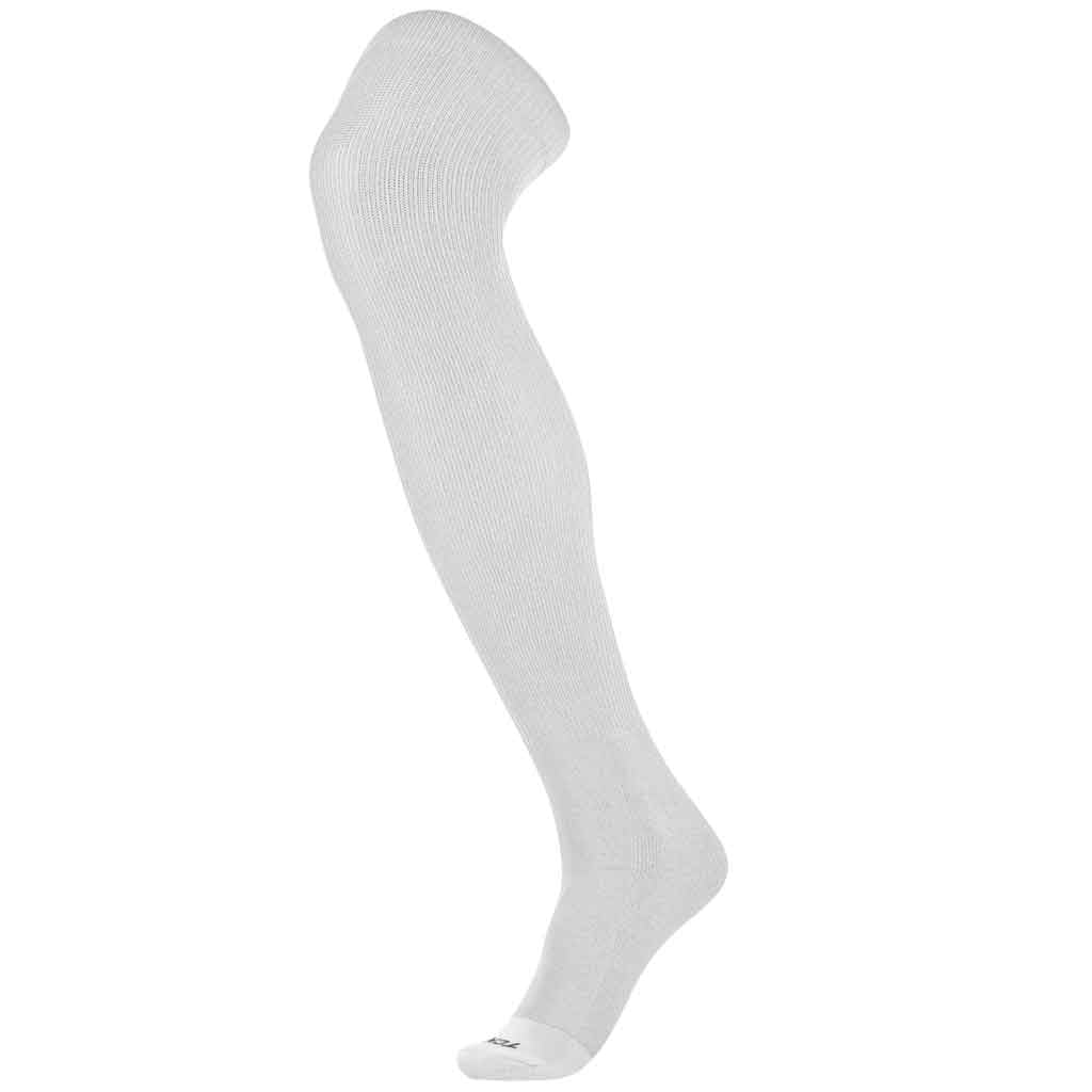 TCK Prosport Baseball Socks Over the Knee (White, Small)