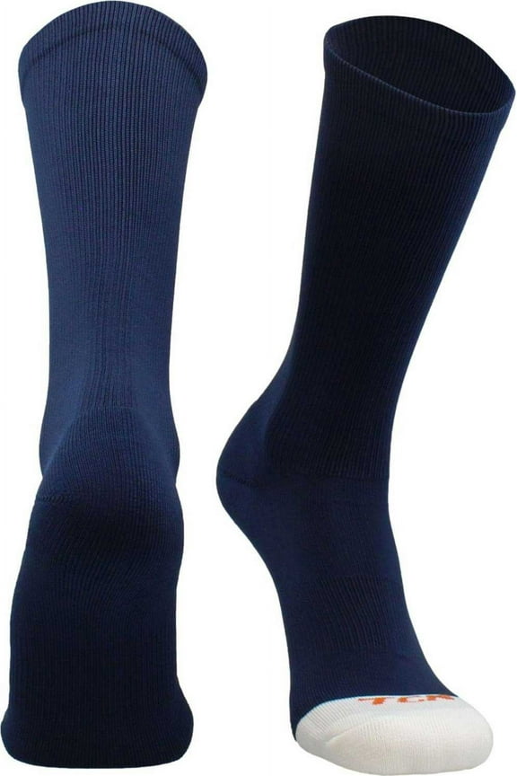TCK Prosport Crew Athletic Socks 1 Pair (Navy, Medium)