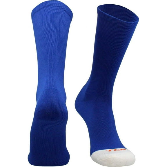 TCK Prosport Crew Athletic Socks 1 Pair (Royal, Medium)