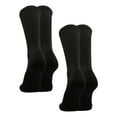 thumbnail image 1 of TCK Prosport Crew Athletic Socks (2 Pairs-Black, Small), 1 of 2