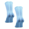 thumbnail image 1 of TCK Prosport Crew Athletic Socks (2 Pairs-Columbia Blue, Small), 1 of 2