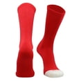thumbnail image 1 of TCK Prosport Athletic Crew Socks - Scarlet Red, Medium (1 Pair), 1 of 2