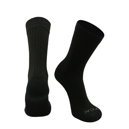 TCK Reacs Acrylic Multisport Crew Socks (Black, Large)