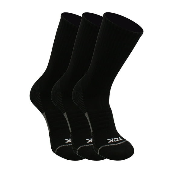 TCK Repreve Crew Socks (3 pack) - Black