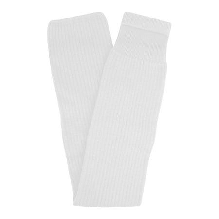 Solid Color Hockey Socks (White, Intermediate 24"-26")