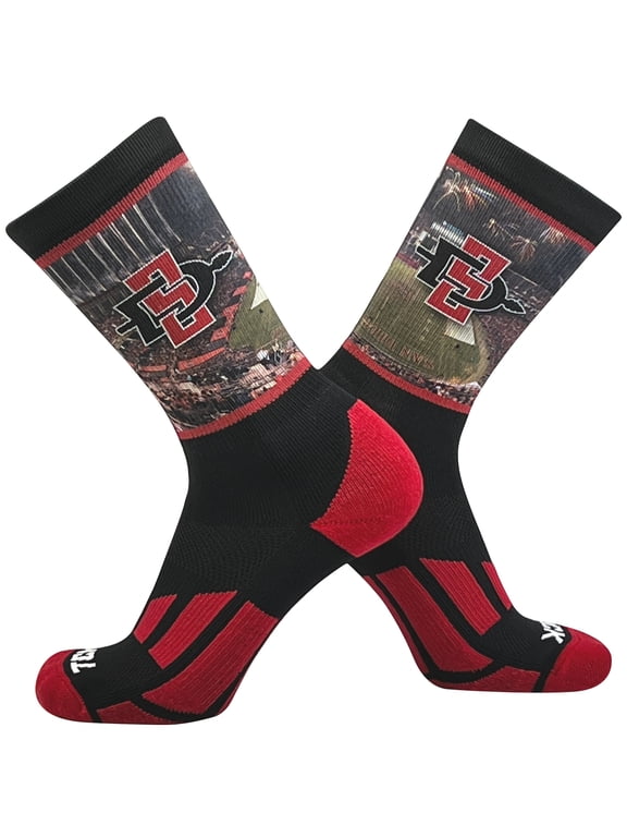 San Diego State Aztecs stadium NCAA Licensed Crew Socks (8-13)
