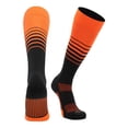 thumbnail image 1 of TCK Elite Breaker Striped Cushioned Soccer Socks - Orange/Black, Medium, 1 of 2