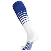 TCK Sports Elite Breaker Soccer Socks (Royal/White, Large)