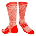 thumbnail image 1 of TCK Sports Heathered Crew Socks (Scarlet/White, Large), 1 of 3