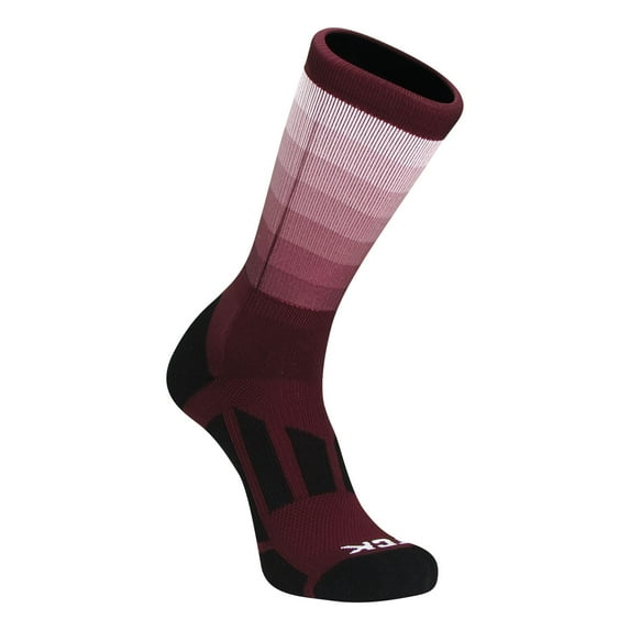 TCK Sublimated Fade Basketball Socks (Maroon, Large)