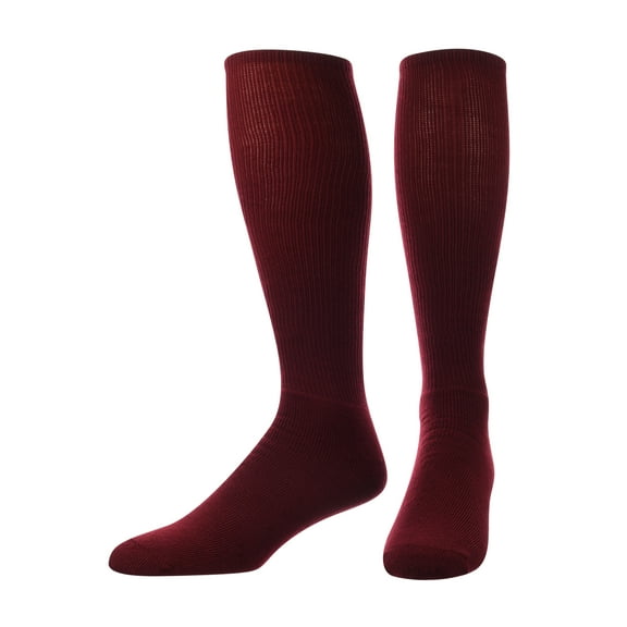 TCK TS All Sport Polyester Baseball Football Soccer Volleyball Tube Sock (Cardinal, Medium)