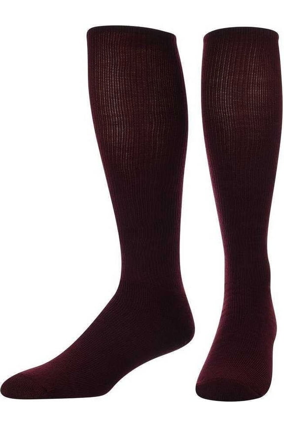 TS All Sport Polyester Baseball Football Soccer Volleyball Tube Sock (Maroon, S)