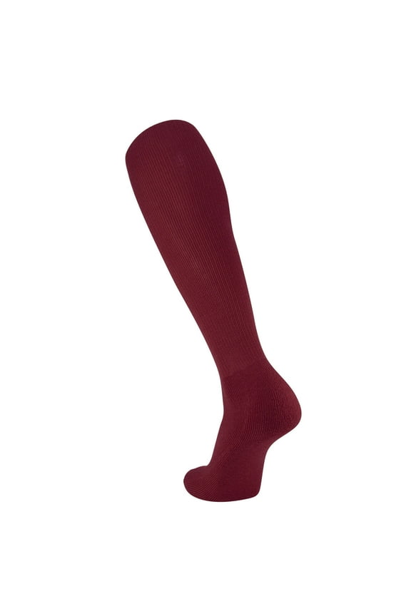 TS All Sport Polyester Baseball Football Soccer Volleyball Tube Sock (Maroon, XS)