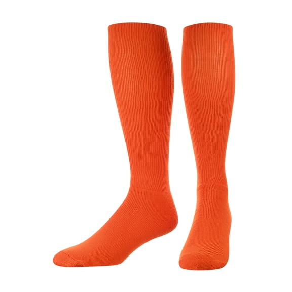 TCK TS All Sport Polyester Baseball Football Soccer Volleyball Tube Sock (Orange, Large)