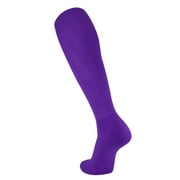 TCK TS All Sport Polyester Baseball Football Soccer Volleyball Tube Sock (Purple, Medium)