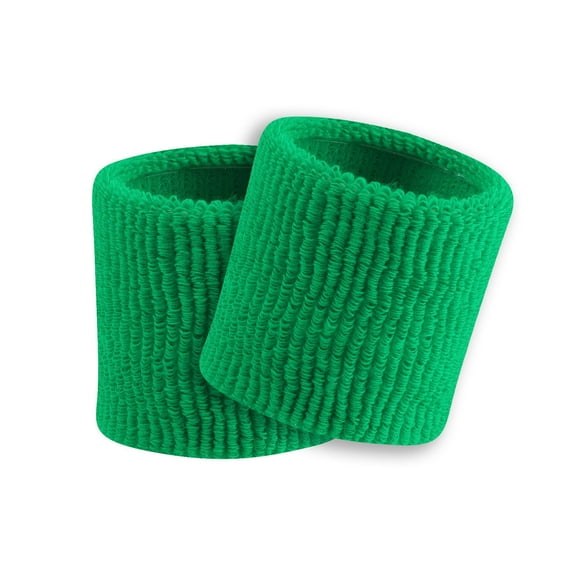TCK Terry Wristbands 3.5" Wide - Lime
