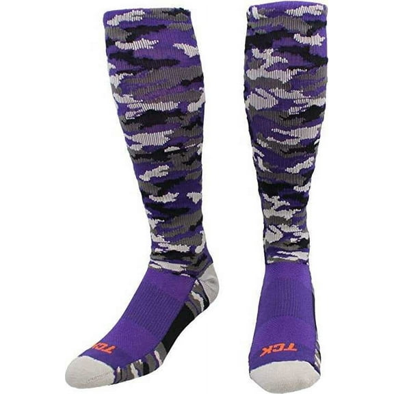 TCK Woodland Camo Knee High Socks - Purple Camo