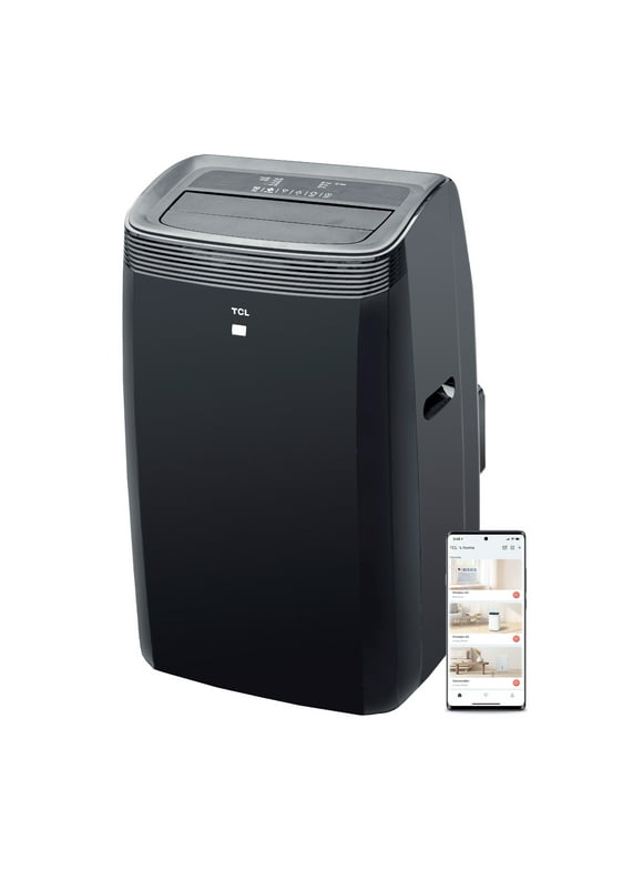 TCL 10,000 BTU SACC Portable Air Conditioner and Heater, Black, W10PH95-B