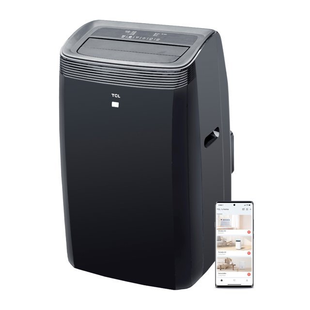 TCL 10,000 BTU Smart Portable Air Conditioner, Black, W10P95B