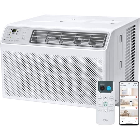 TCL - 450 Sq. Ft. 10,000 BTU Smart Window Air Conditioner - White