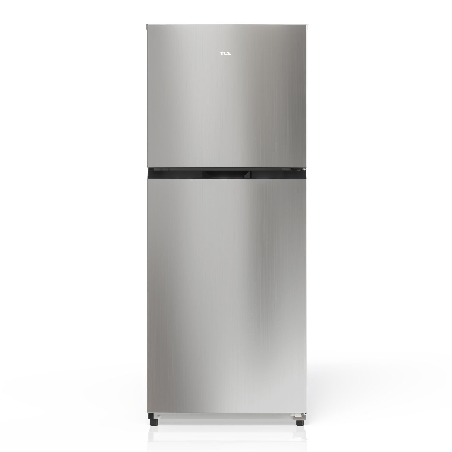 TCL Stainless Steel Double Door Refrigerator with Freezer for Home, Apartment & Office, 10.1 Cu. Ft