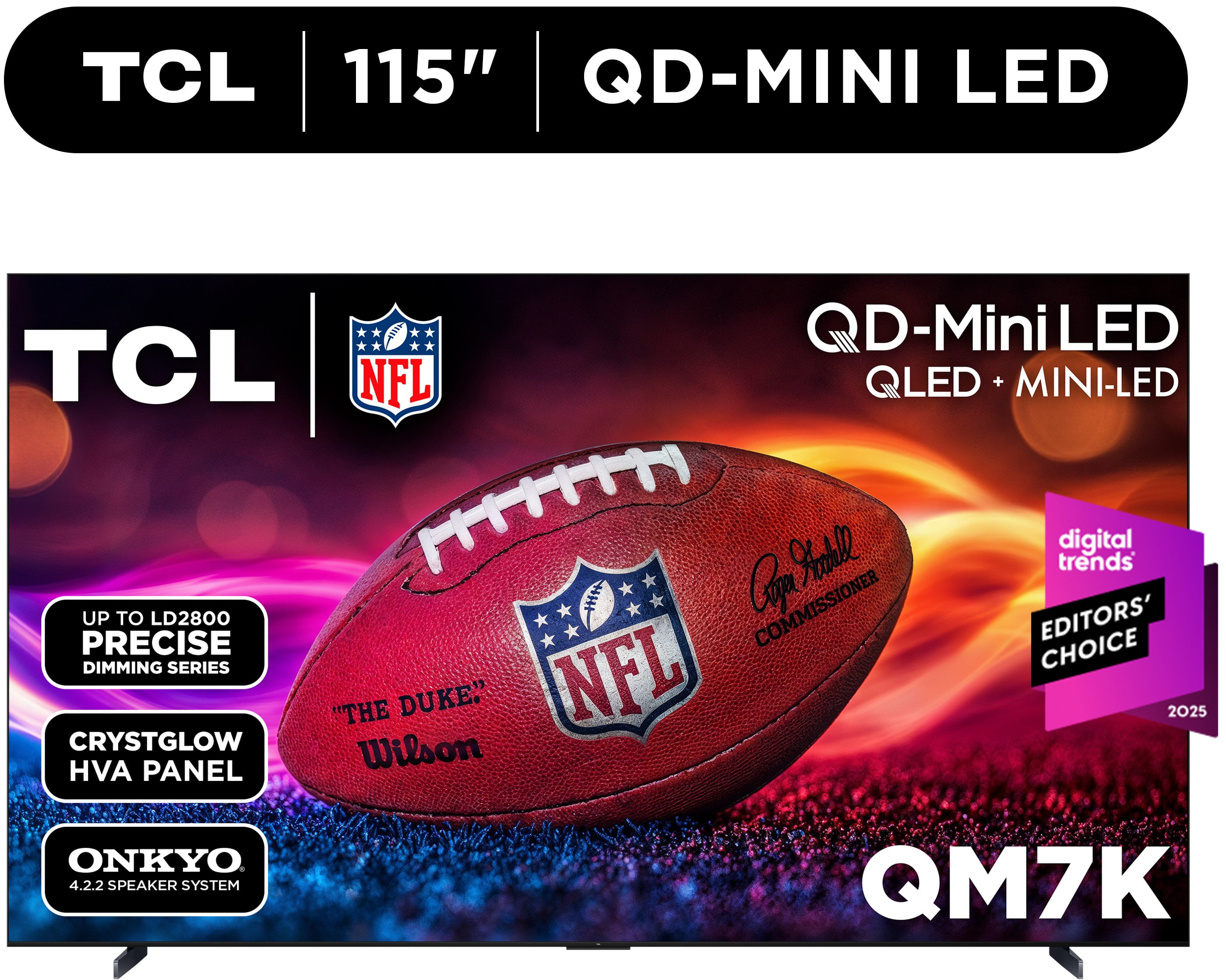 TCL 115" Q Series 4K UHD HDR QD-Mini LED Smart TV with Google TV 115QM7K