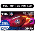 thumbnail image 1 of TCL 115" Q Series 4K UHD HDR QD-Mini LED Smart TV with Google TV – 115QM7K, 1 of 34