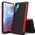 thumbnail image 1 of TCL 20 Pro 5G Case, [Not Fit TCL 20S] Military Grade 6 Feet Drop Test Protection Dual Layer Cover with [Temerped Glass Screen Protector]-Red, 1 of 7