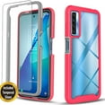 thumbnail image 1 of TCL 20S Case, [Not Fit TCL 20L/20 Pro] With [Tempered Glass Screen Protector Included], 6 feet Drop Test Proof Clear Durable Armor Protective Cover-Black, 1 of 7