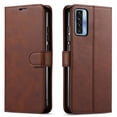 thumbnail image 1 of TCL 20S Case,  W/[Glass Screen Protector]Starshop Leather Wallet-Brown, 1 of 10