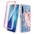 thumbnail image 1 of TCL 20S Case With Built-in Screen Protector, Rosebono Hybrid Graphic Design Pattern Hard Back Pannel Cover Case For TCL 20S (Flower), 1 of 5