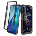 thumbnail image 1 of TCL 20S Case With Built-in Screen Protector, Rosebono Hybrid Graphic Design Pattern Hard Back Pannel Cover Case For TCL 20S (Wiccan), 1 of 5