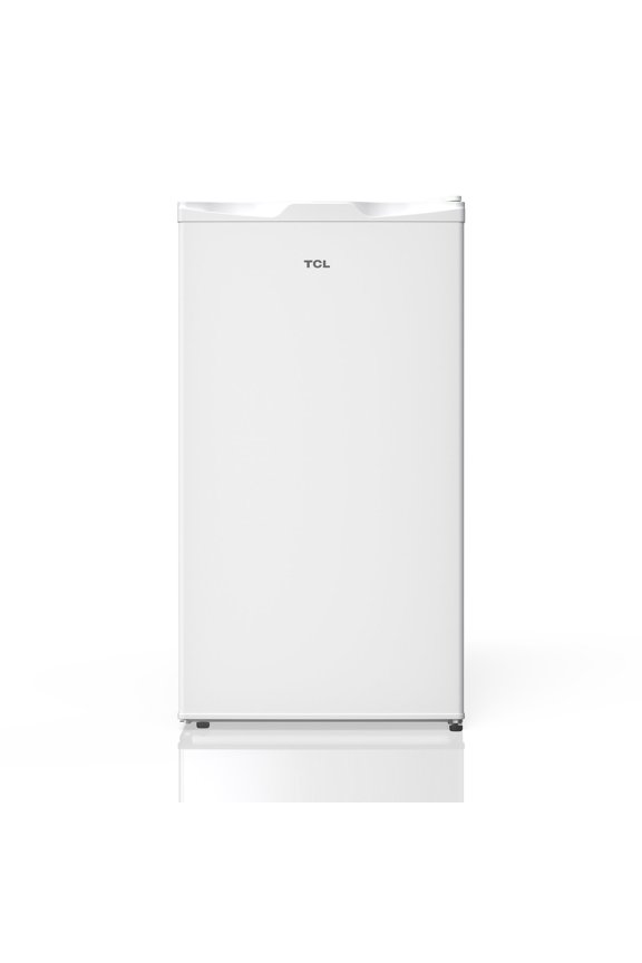 White Single Door Compact Refrigerator without Freezer for Dorm, Office & Garage, 3.1 Cu. Ft.