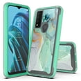 thumbnail image 1 of Rosebono Hybrid Graphic Design Pattern Cell Phone Case for TCL 30 XE 5G, Green Marble, 1 of 4