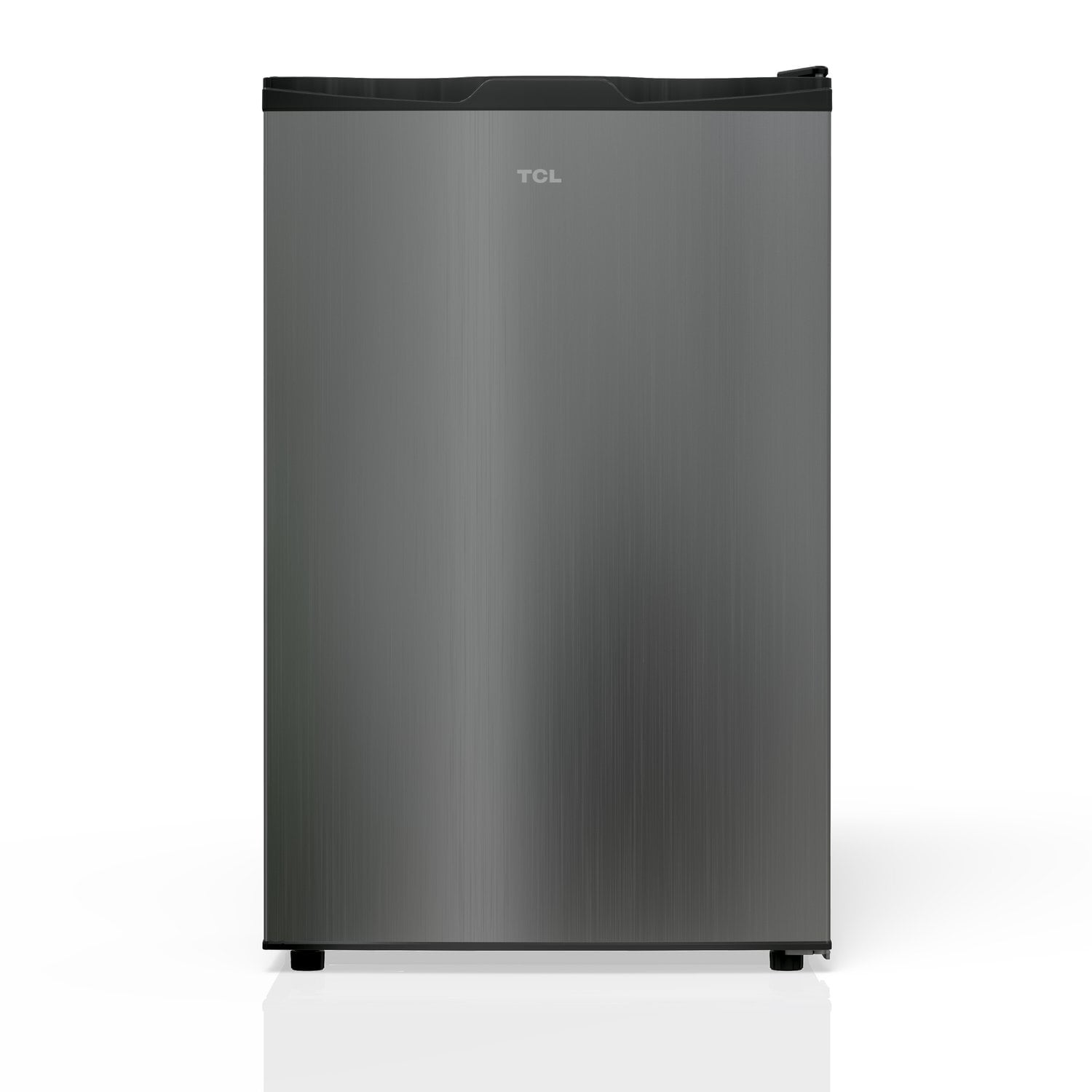 TCL Silver Single Door Compact Refrigerator without Freezer for Dorm, Office & Garage, 4.5 Cu. Ft.