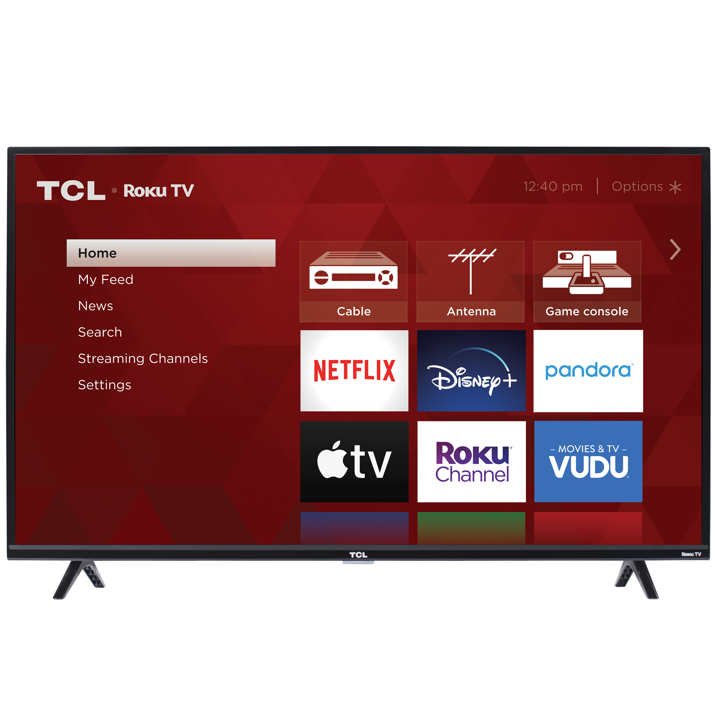 TCL 40" Class 1080P FHD LED Roku Smart TV 3 Series 40S325 - image 1 of 11