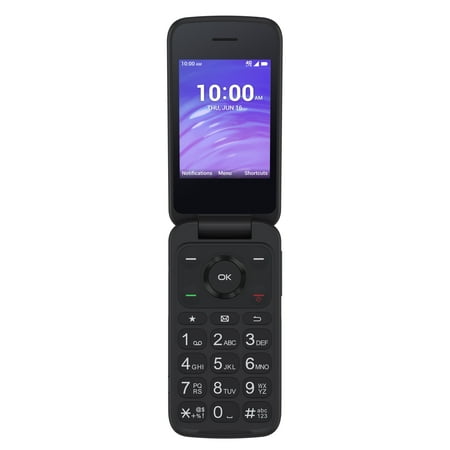 TCL 4058L Flip Go 2.8'' 4G LTE 8 GB Storage MTK6739-CH Processor US Cellular Cell Phone, Dark Gray