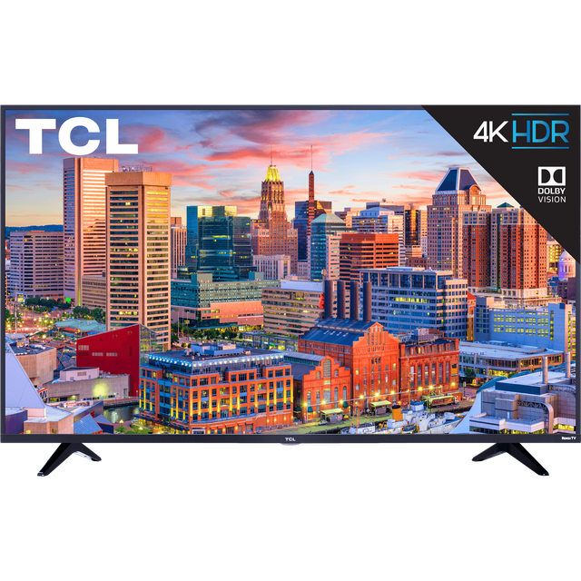 TCL 43" Class 4K Ultra HD (2160p) Dolby Vision HDR Roku Smart LED TV (43S517)