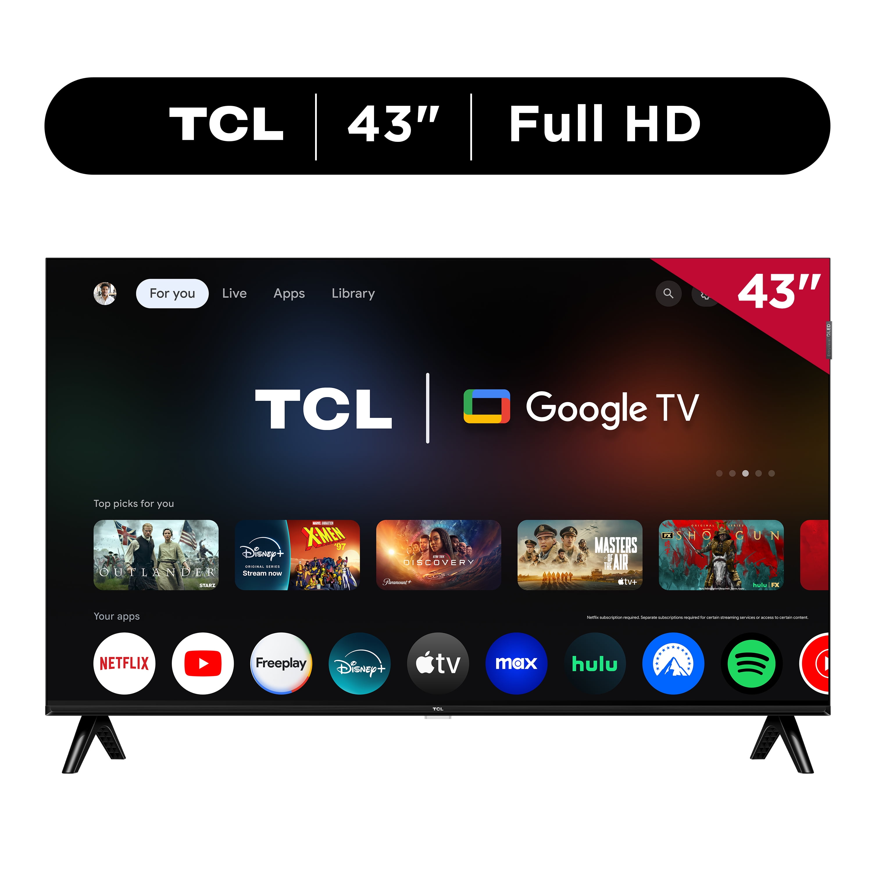 り*い様 Google TV 43V UHD 43V Google TV Canvasシリーズ 4K UHD 43