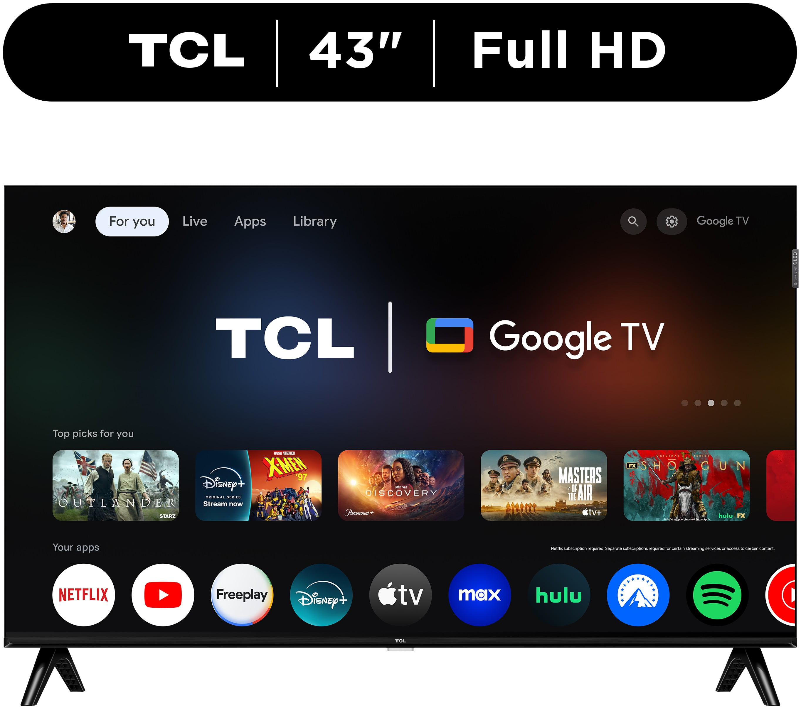 TCL 43" Q31K Series (NEW 2025) 1080P FHD QLED Smart TV with Google TV 43Q31K