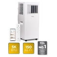 thumbnail image 1 of TCL 5,000 BTU 150 Sq ft Smart Portable Air Conditioner, Fan & Dehumidifier with Install Kit (White) - W5P93-5, 1 of 25