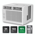 thumbnail image 1 of TCL 5,000 BTU Mechanical Window Air Conditioner (White) - Two-in-One Cooling & Fan, 7 Temperature Settings, Dual Fan & Cooling Speeds, Compact Fit, Washable Filter, Cools up to 150 Sq ft - W5WM-3, 1 of 17