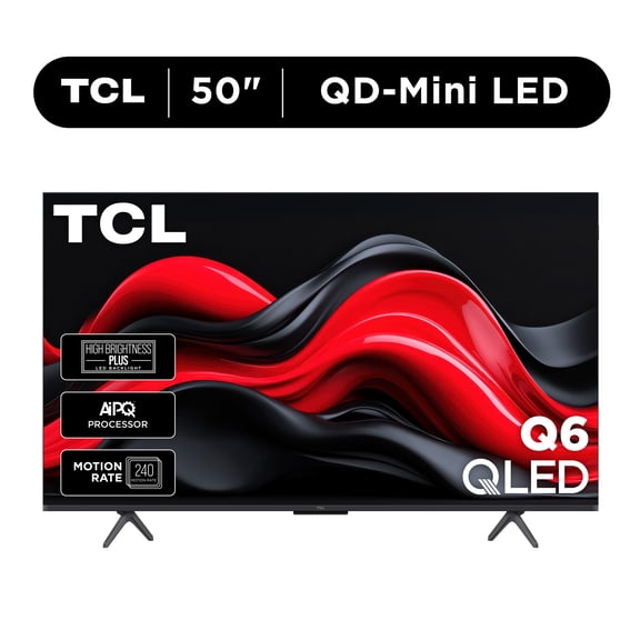 TCL 50 Class Q6 QLED 4K UHD HDR Smart Google TV (NEW 2024) - 50Q651G