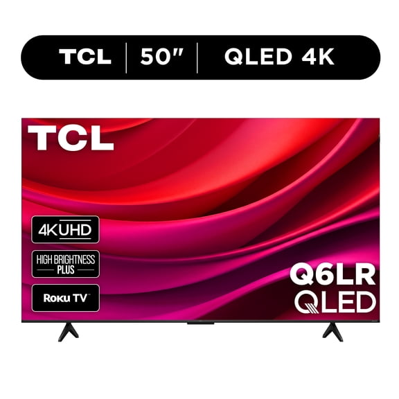 TCL 50 Class Q6LR Series QLED 4K UHD HDR Smart Roku TV (New 2026) - High Brightness+ LED Backlight, Auto Game Mode, Motion Rate 240 with MEMC, Voice Remote Control - 50Q6LR