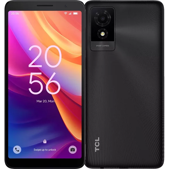 TCL 501 DUAL SIM 32GB ROM + 2GB (GSM Only | No CDMA) Factory Unlocked 4G/LTE Smartphone (Prime Black) - International Version